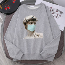 Load image into Gallery viewer, Statue&#39;s also need to mask-up sweatshirt - Unisex
